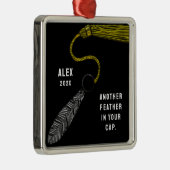 Personalisierter Abschluss Keepake-Geschenk Ornament Aus Metall (Rechts)