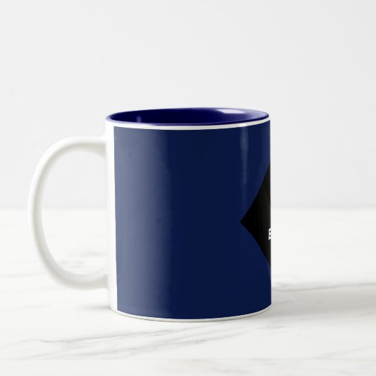Personalisierter Abschluss Keepake-Geschenk Zweifarbige Tasse (Links)