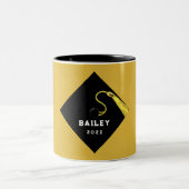 Personalisierter Abschluss Keepake-Geschenk Zweifarbige Tasse (Mittel)