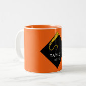 Personalisierter Abschluss Keepake-Geschenk Zweifarbige Tasse (Vorderseite Links)