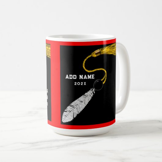 Personalisierter Abschluss Keepake Kaffeetasse (VorderseiteRechts)