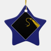 Personalisierter Abschluss Keepake Keramik Orna Ornament (Hinten)