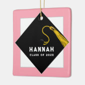 Personalisierter Abschluss Keepake Keramikornament (Links)