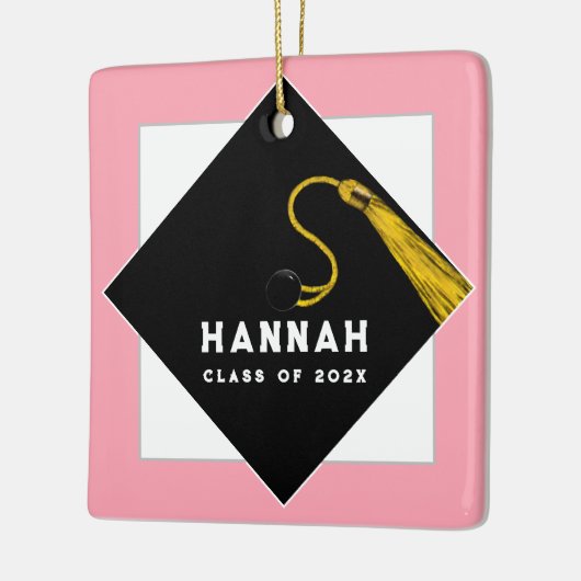 Personalisierter Abschluss Keepake Keramikornament (Links)