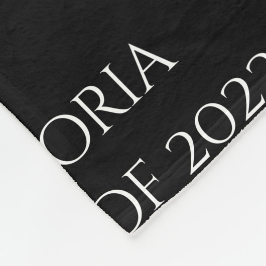 Personalisierter Abschluss Keepake-Klasse des Datu Fleecedecke (Ecke)