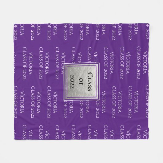 Personalisierter Abschluss: Keepake-Klasse im Jahr Fleecedecke (Vorderseite (Horizontal))