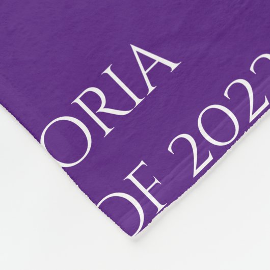 Personalisierter Abschluss: Keepake-Klasse im Jahr Fleecedecke (Ecke)