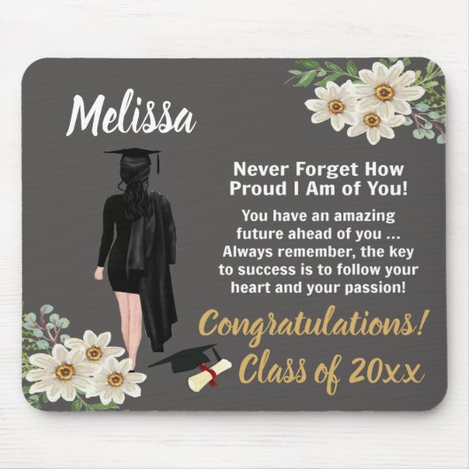 Personalisierter Abschluss Keepake Mousepad (Vorne)