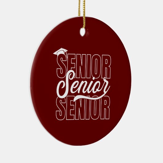 Personalisierter Abschluss Keramik Ornament (Rechts)