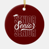 Personalisierter Abschluss Keramik Ornament (Vorne)