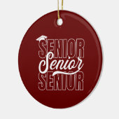 Personalisierter Abschluss Keramik Ornament (Links)