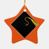 Personalisierter Abschluss Keramik Ornament (Hinten)