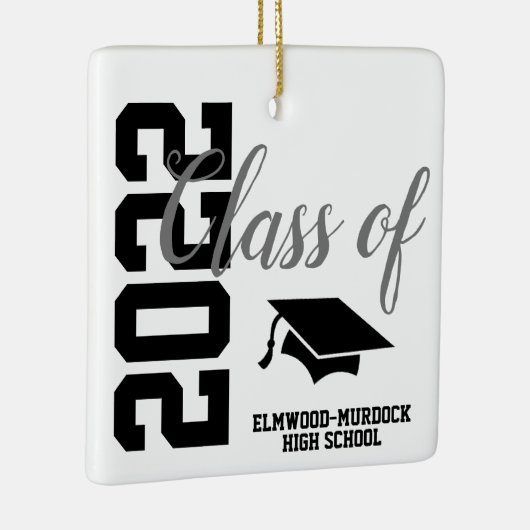 Personalisierter Abschluss Keramikornament (Rechts)