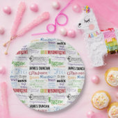 Personalisierter Abschluss Kunst Pappteller (Party)