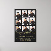 Personalisierter Abschluss Leinwanddruck (Vorderseite)