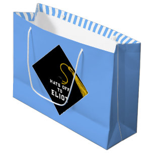 Personalisierter Abschluss Light Blue Grosse Gesch Große Geschenktüte