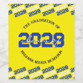 Personalisierter Abschluss Liquor Weinetikett (Einzelnes Label)