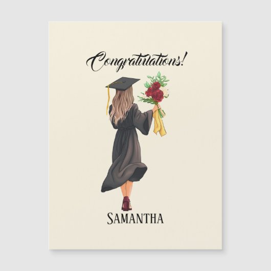 Personalisierter Abschluss Magnetkarte (Vorderseite)