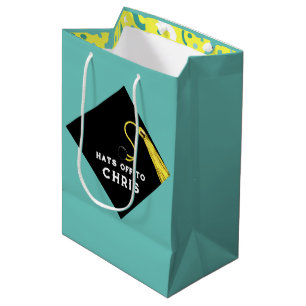 Personalisierter Abschluss Mittlere Geschenktasche Geschenktüte