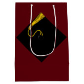 Personalisierter Abschluss Mittlere Geschenktüte (Rückseite)