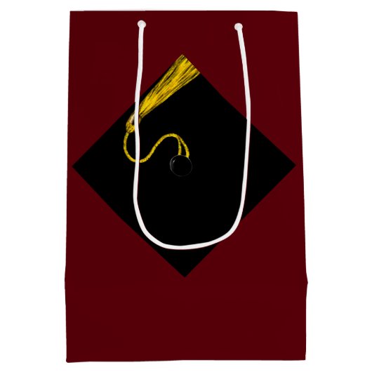 Personalisierter Abschluss Mittlere Geschenktüte (Rückseite)