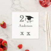 Personalisierter Abschluss Napkins Serviette (Beispiel)
