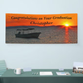 Personalisierter Abschluss oder Ruhestand von Fisc Banner (Messe)