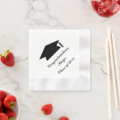 Personalisierter Abschluss Paper Napkins Serviette (Beispiel)