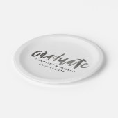 Personalisierter Abschluss Pappteller (Schrägansicht)