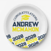 Personalisierter Abschluss Pappteller (Vorderseite)