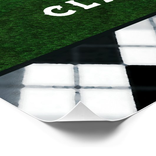 Personalisierter Abschluss Poster (Ecke)