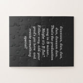 Personalisierter Abschluss Puzzle (Horizontal)