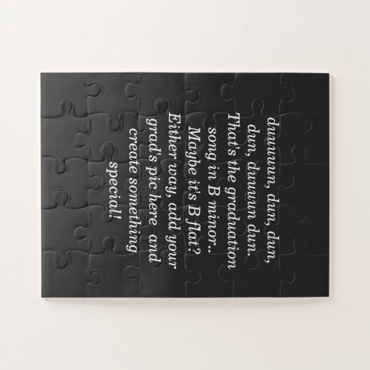 Personalisierter Abschluss Puzzle (Horizontal)