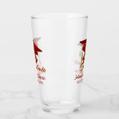 Personalisierter Abschluss Red & Gold 20XX Glas (Links)