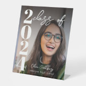 Personalisierter Abschluss-Schild Sockelschild (Vorderseite)