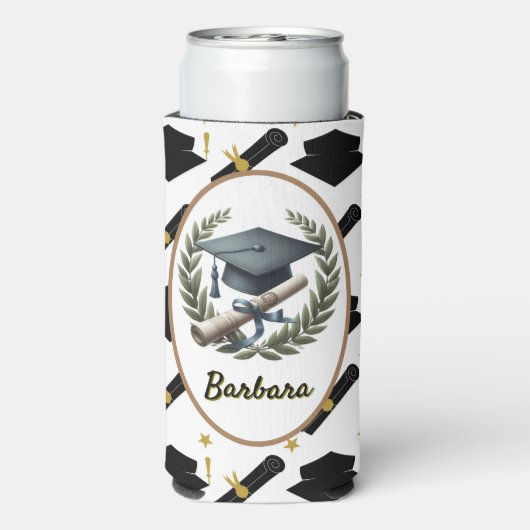 Personalisierter Abschluss Selters Dosenkühler (Seltzer Rückseite)