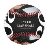 Personalisierter Abschluss Senior 2025 Foto Baseball (Rückseite)