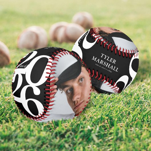Personalisierter Abschluss Senior 2025 Foto Baseball