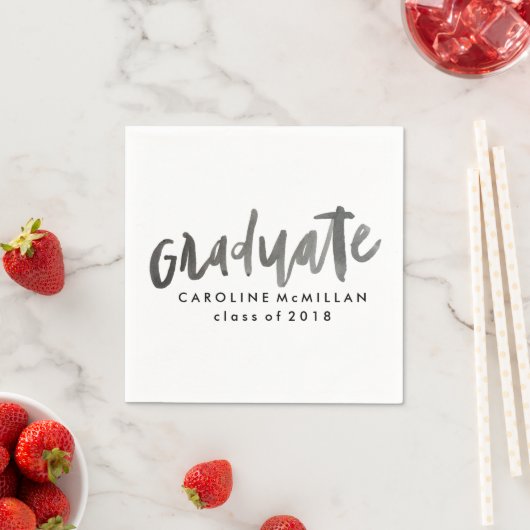 Personalisierter Abschluss Serviette (Beispiel)