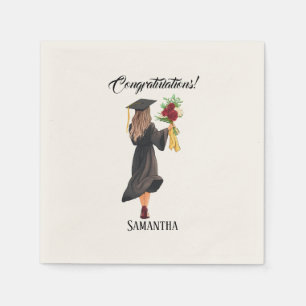 Personalisierter Abschluss Serviette