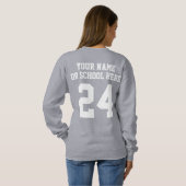 Personalisierter Abschluss Sweatshirt (Schwarz voll)