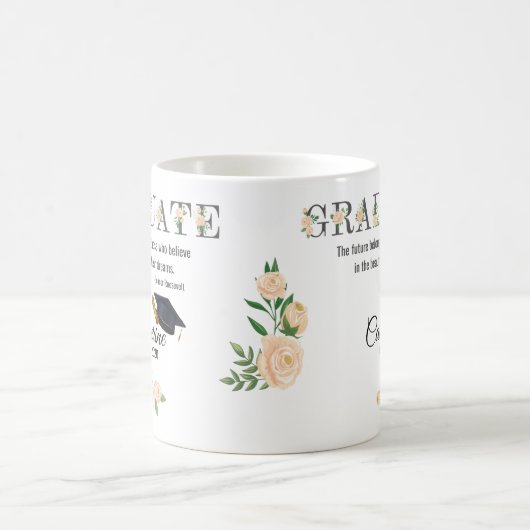 Personalisierter Abschluss Tasse Geschenk für sie (Mittel)