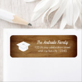 Personalisierter Abschluss Themed Cap Rustikales H (Insitu)