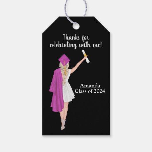 Personalisierter Abschluss Vielen Dank für Ihr Int Geschenkanhänger (Vorderseite)