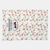 Personalisierter Abschluss | Zeit zum Feiern Geschirrtuch (Horizontal)