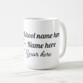 Personalisierter Abschlussballon Kaffeetasse (VorderseiteRechts)