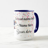 Personalisierter Abschlussballon Tasse (VorderseiteRechts)