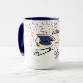 Personalisierter Abschlussballon Tasse (Vorderseite Links)