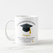 Personalisierter Abschlussbecher, Abschlussgeschen Kaffeetasse (Links)