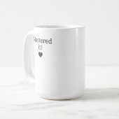 Personalisierter Abschlussbecher, Mastered It 2026 Kaffeetasse (Vorderseite Links)
